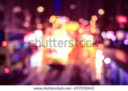 Bokeh City Night Background
