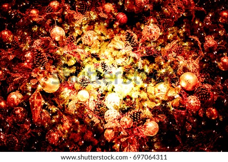 Abstract Christmas decorations background
