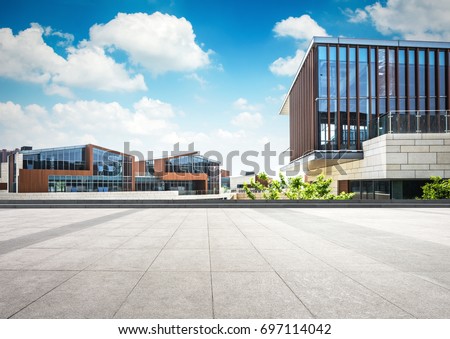 Large modern office building Royalty-Free Stock Photo #697114042