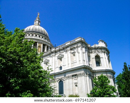 St Paul's Cathedral, London is the seat of the Bishop of London, England