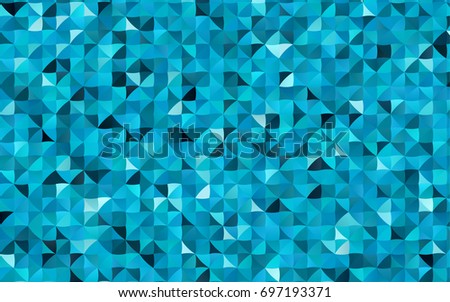 Light BLUE vector blurry triangle background. Triangular geometric sample with gradient.  Triangular pattern for your business design.