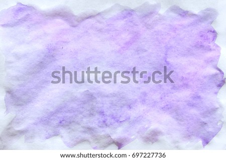 Watercolor wet background. Blue, violet, magenta and pink colors. Watercolor abstract background. Hand painted aquarelle background. Watercolor wash. Abstract painting
