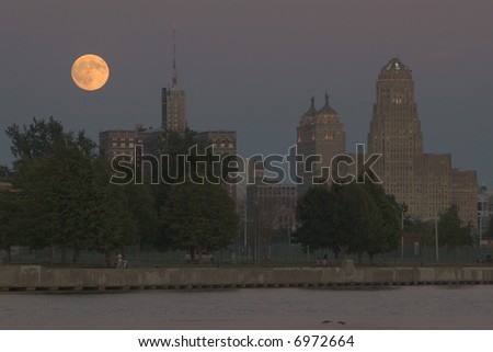 Harvest Moon over Buffalo
