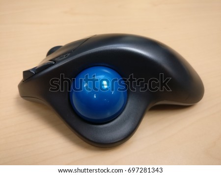 Track Ball Mouse Royalty-Free Stock Photo #697281343
