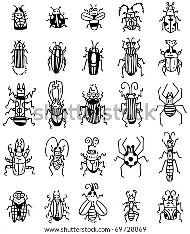 hand draw insect  icon