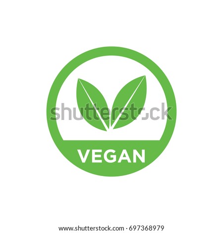 Vegan vector icon. Royalty-Free Stock Photo #697368979