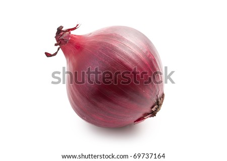  red onion isolated Royalty-Free Stock Photo #69737164