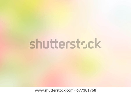 Texture blur green pink yellow and white mix color pastel nature background , abstract green pink mix color blur