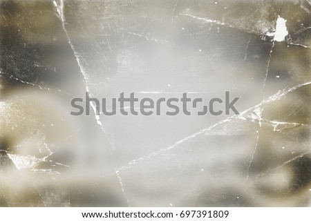 Texture and background from old rumpled photographic paper