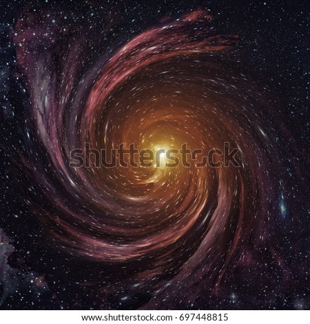 Black hole in space. Elements of this image furnished by NASA.