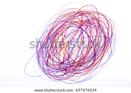 Child scribble, abstract artwork
