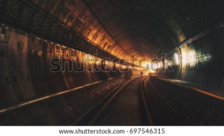 Tunnel light Royalty-Free Stock Photo #697546315