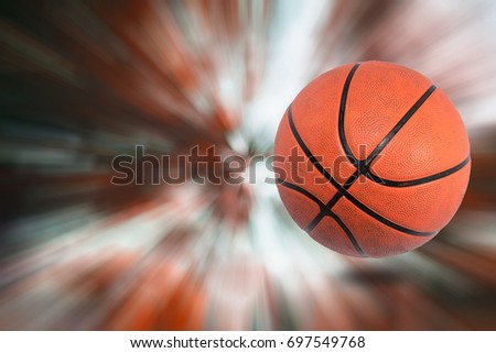 Basketballs On Bokeo Blur background