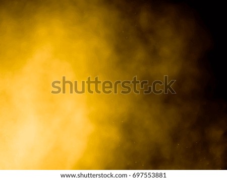 bokeh abstract background with yellow light and smoke color