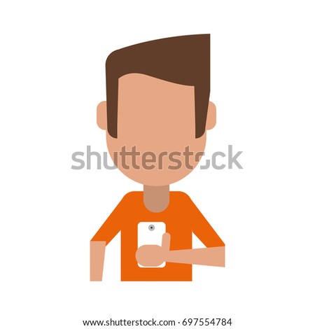 person using phone icon image