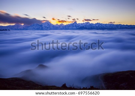Above the sea of clouds