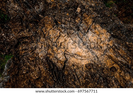 Rocks Wall Closeup