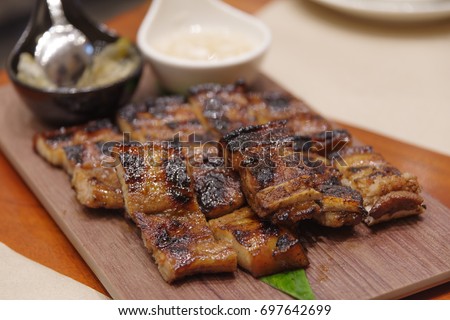Filipino Traditional Food Pork Liempo