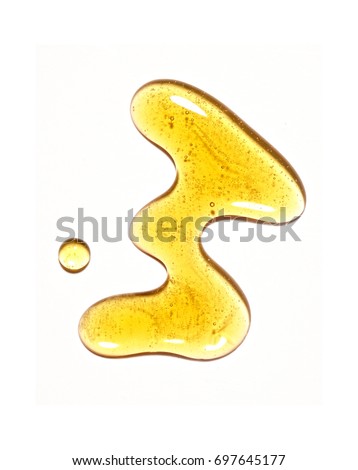 Yellow Gel On White Background