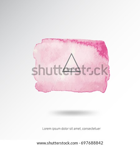 Abstract watercolor on a light background.The color splashing in the paper. Hand drawn Vector illustration