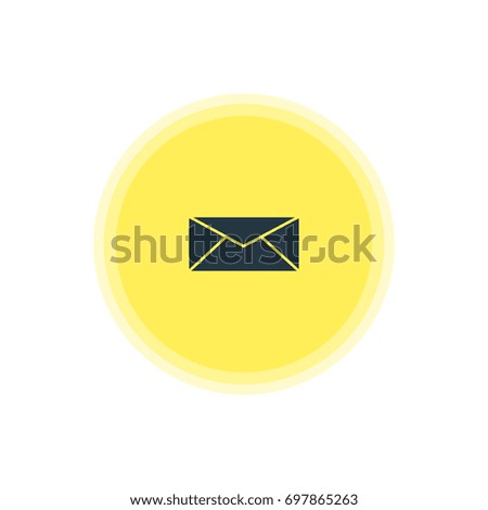 Vector Illustration Of E-Mail Icon. Beautiful Web Element Also Can Be Used As Letter Element.