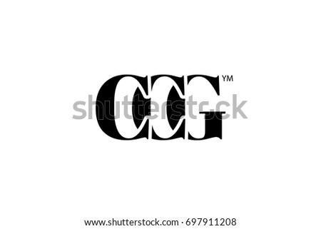 CCG Logo Branding Letter. Vector graphic design. Useful as app icon, alphabet combination, clip-art, and etc.
