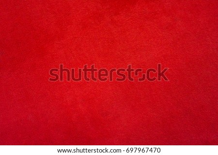 Red floor carpet, solid writing wall paper background. Royalty-Free Stock Photo #697967470
