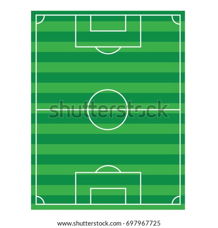 top view of soccer field  vector 