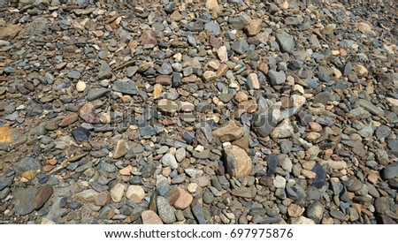 small stones of different color and size texture