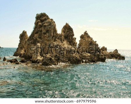 Rocks in Ionian sea