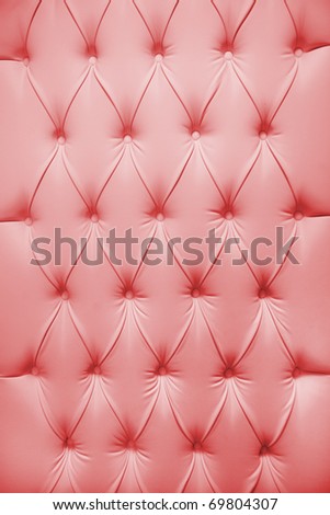 Pink picture of genuine leather upholstery