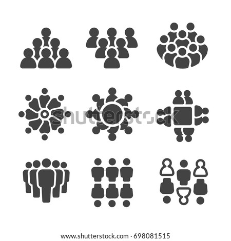 group of people,population icon set Royalty-Free Stock Photo #698081515