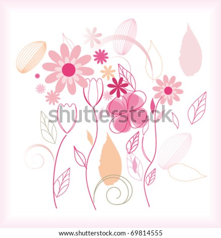 Vector flower background eps 10