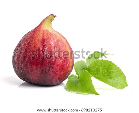Fruits figs on white background