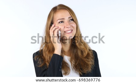 Portrait Of Businesswoman Talking On smartphone