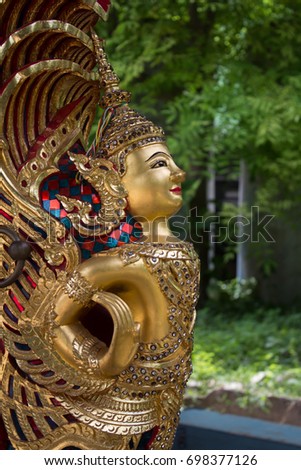 Thai Golden Angel Sculpture