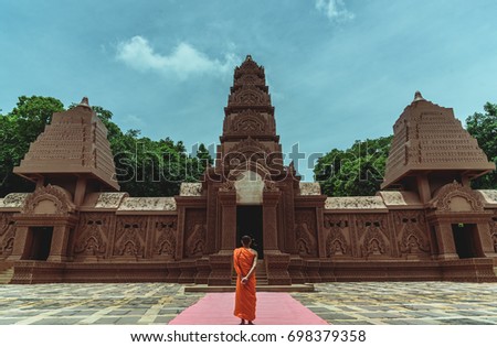 A temple in Kanchanaburi, Thailand