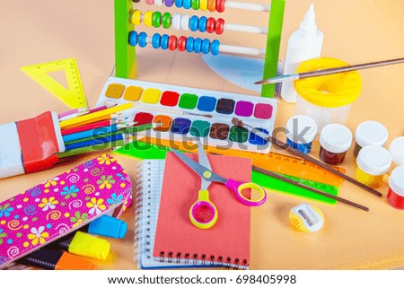 School supplies, stationery