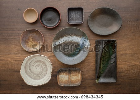 Japanese old ceramic dish