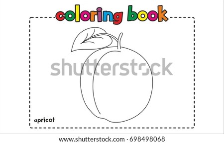 Apricot Coloring Book, Coloring Page