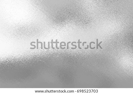 Silver foil texture background, Vector illustration Royalty-Free Stock Photo #698523703