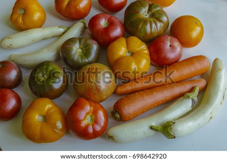 Fresh Vegetables isolated on white background