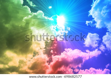 cloud color Royalty-Free Stock Photo #698682577