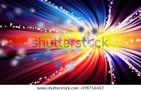 Abstract motion blur light tail background