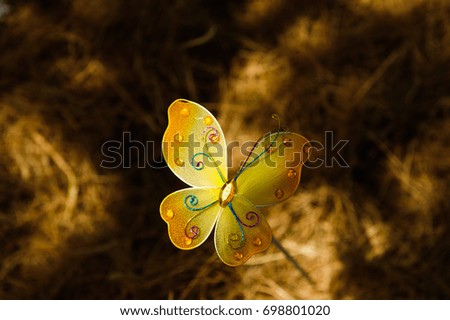 A butterfly wedding garden hand made ornament.