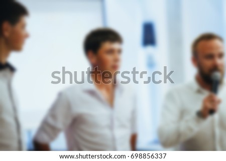 Abstract blur people in party, sociability lifestyle concept
