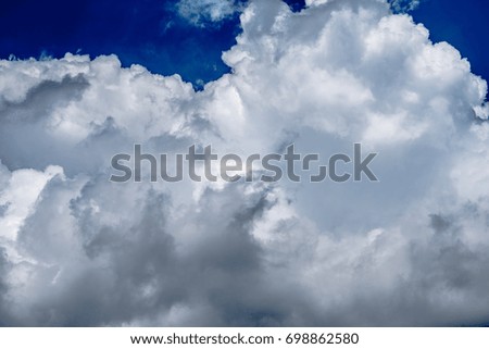 Cumulus cloud spread full frame in picture