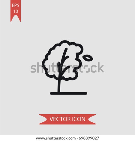 Tree vector icon, illustration symbol