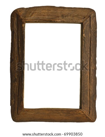 Ancient wooden frame.