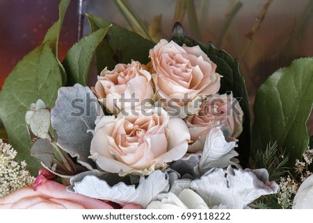 Pale Melon Pink Roses for a Summer Party